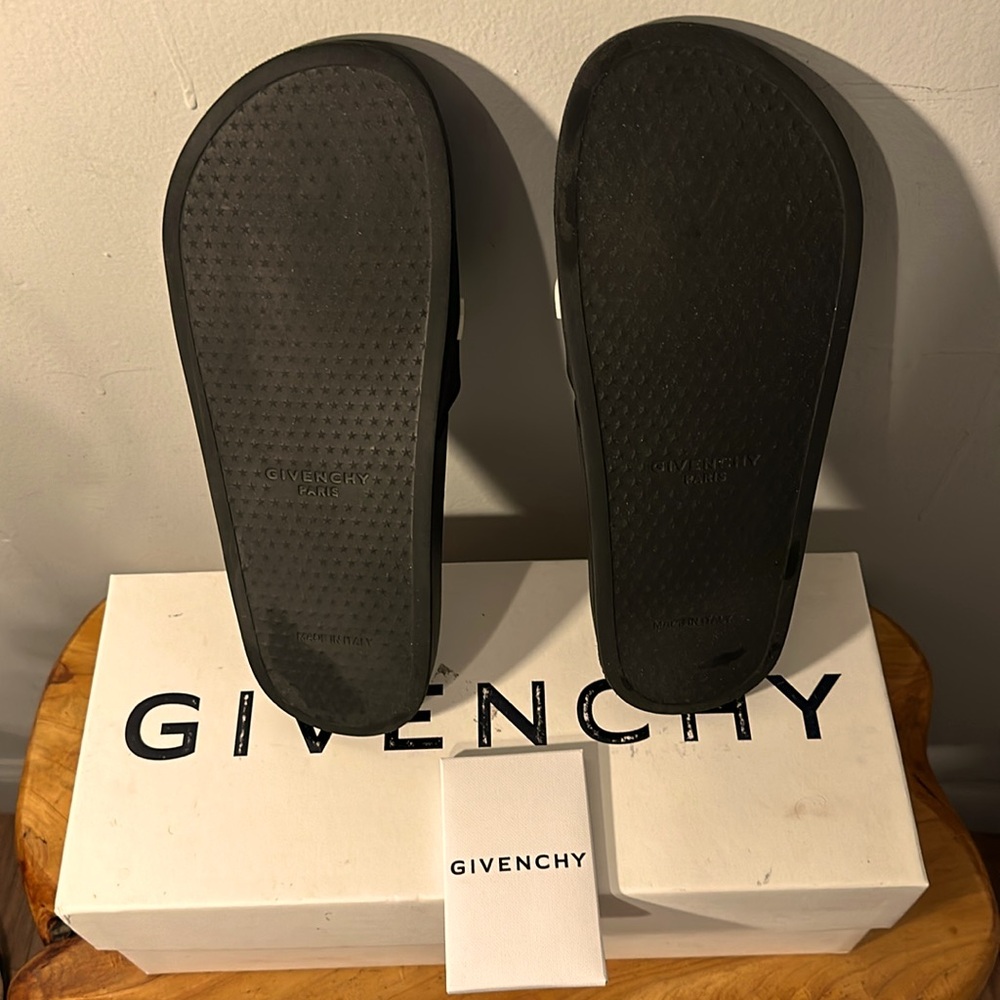 Givenchy Black Slides With Givenchy In White Lett… - image 4